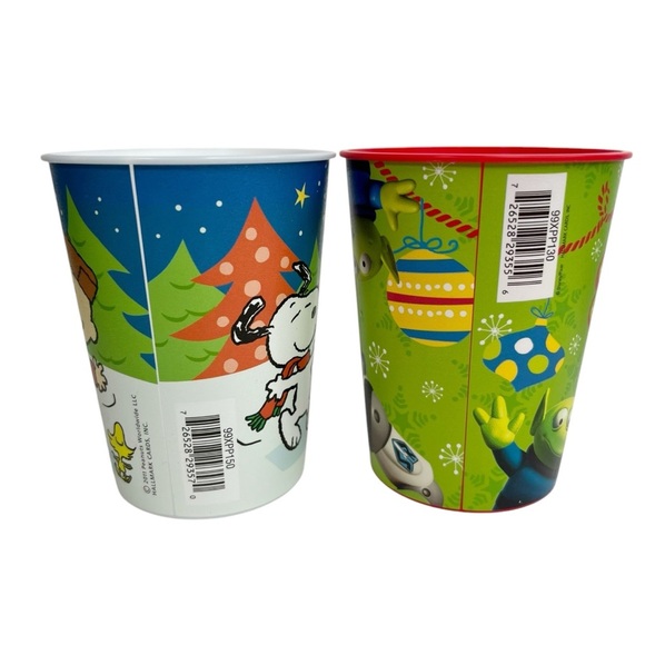 Lot of 4 Technimark Christmas Plastic Cups: Toy Story, Grinch, Peanuts, Frosty - Picture 2 of 9